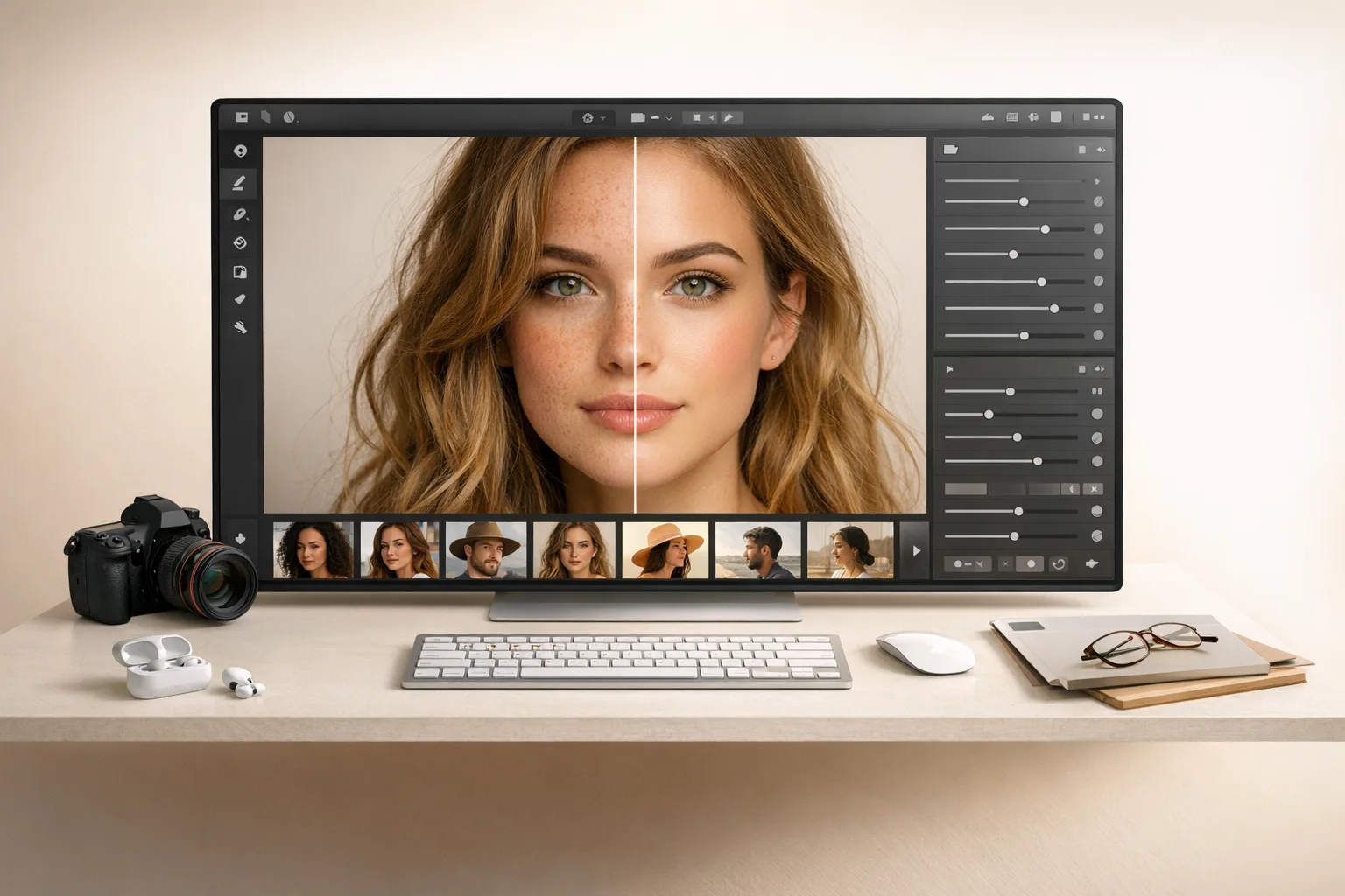AI photo editor interface preview