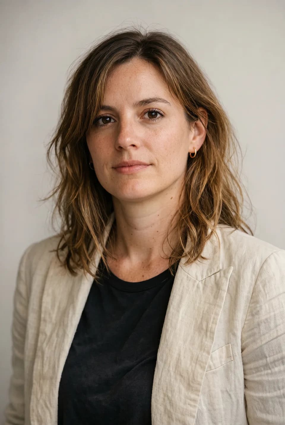 Portrait after AI retouching