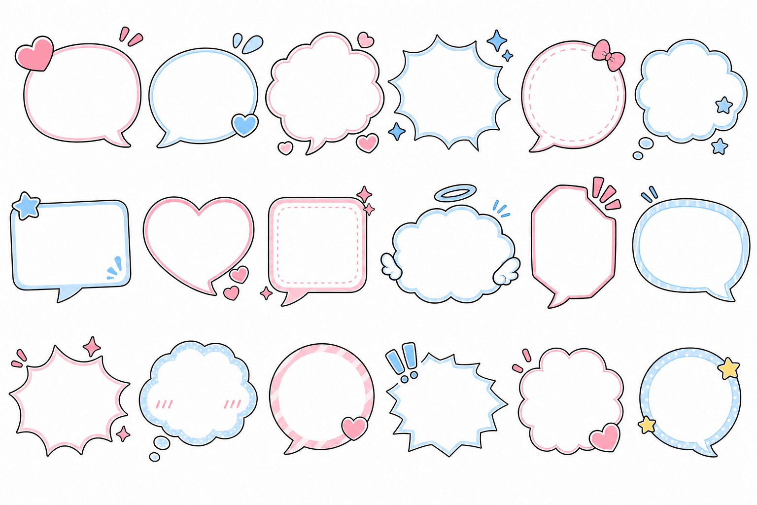 Cute Chibi Bubble Sheet