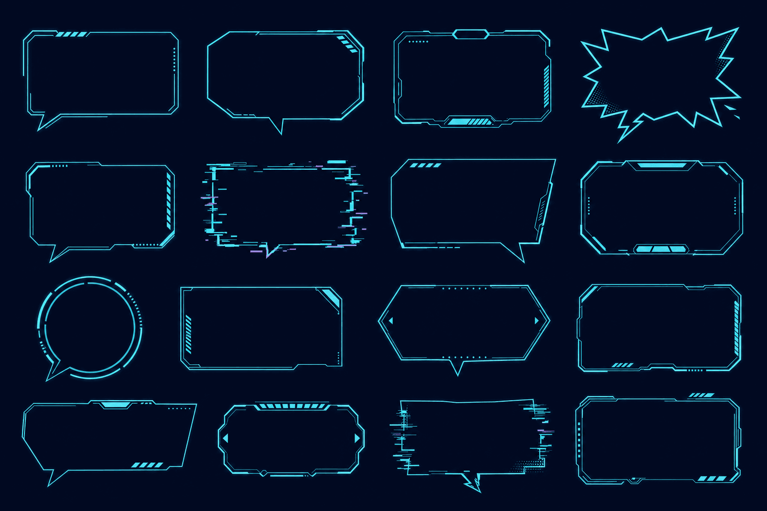 Cyber UI Bubble Sheet