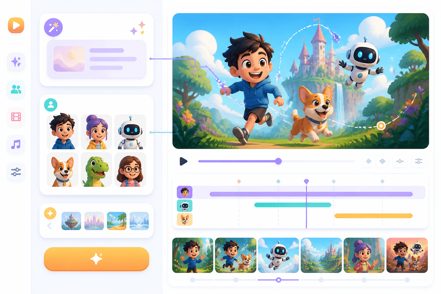 Cartoon video generator preview