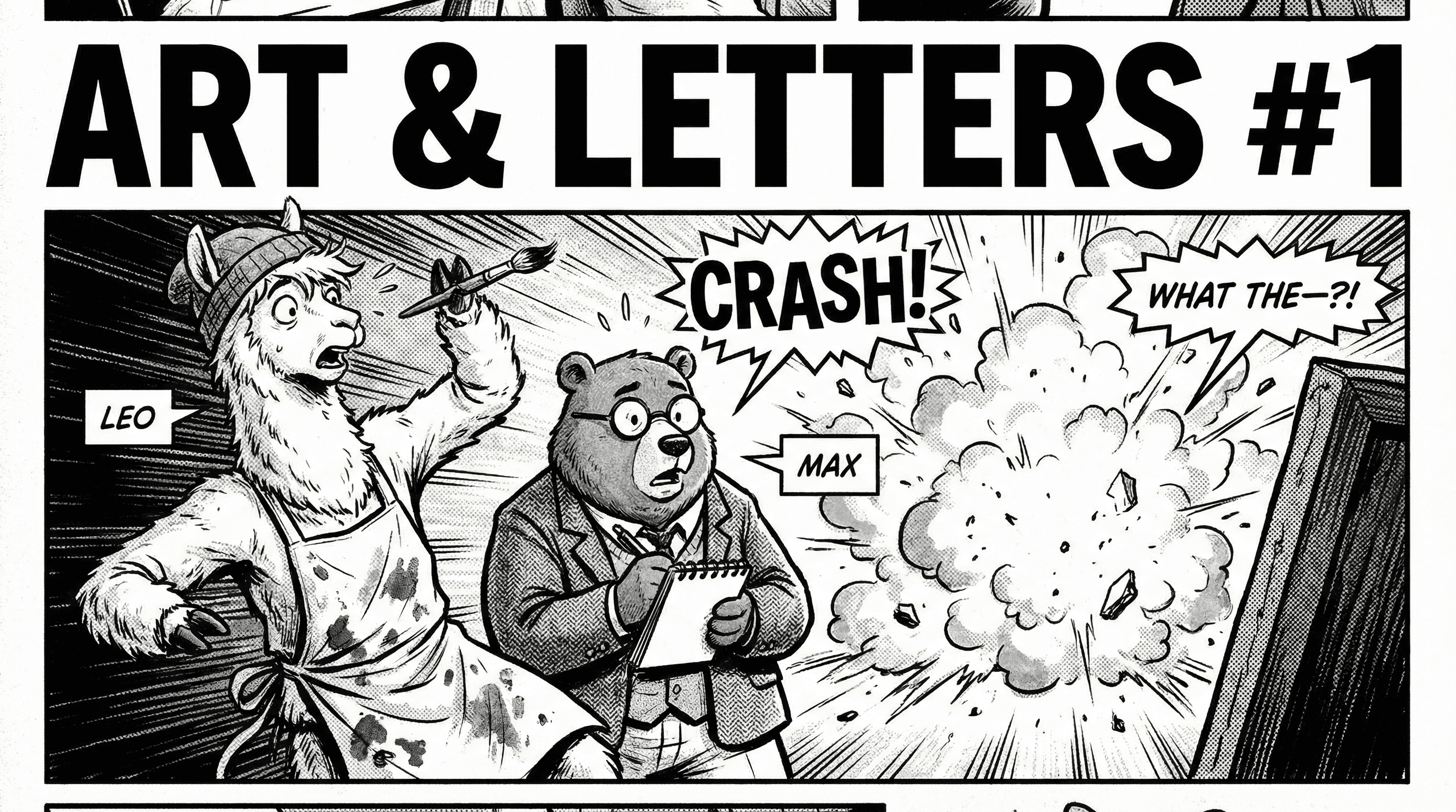 Manga IP Storyboard: Leo & Max Layout 260 (American Comic · Black & White)