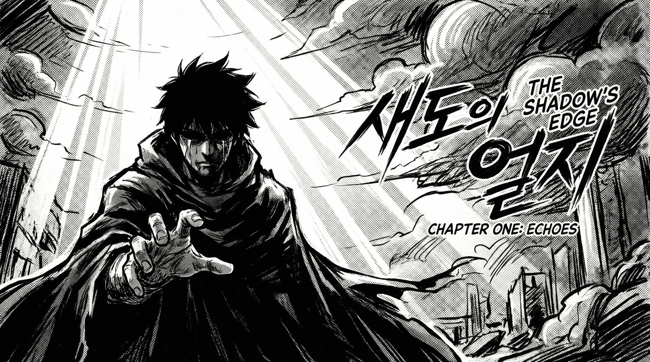 Manga IP Storyboard: Leo & Max Layout 69 (Korean Webtoon · Black & White)