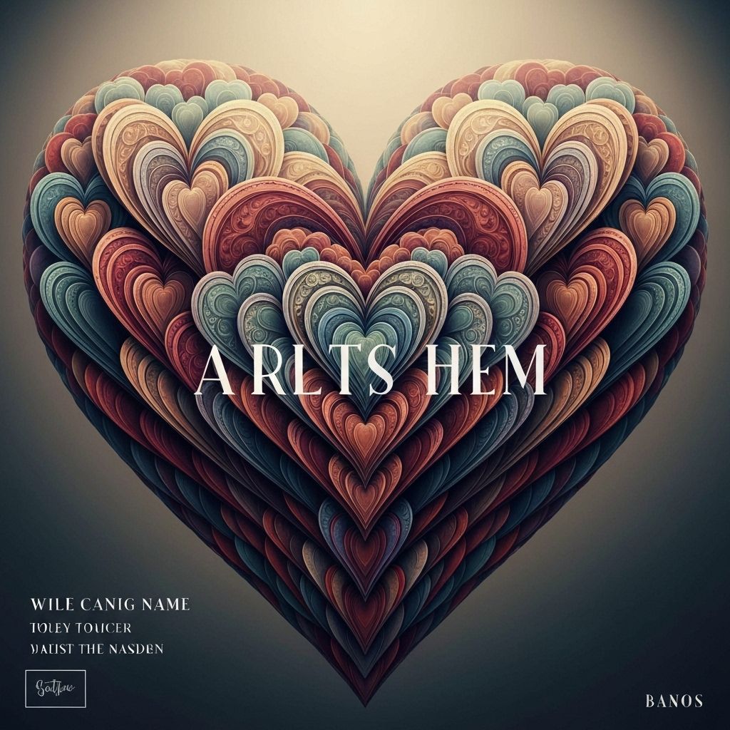 Artistic heart album artwork