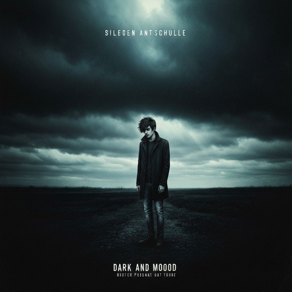 Dark moody album cover
